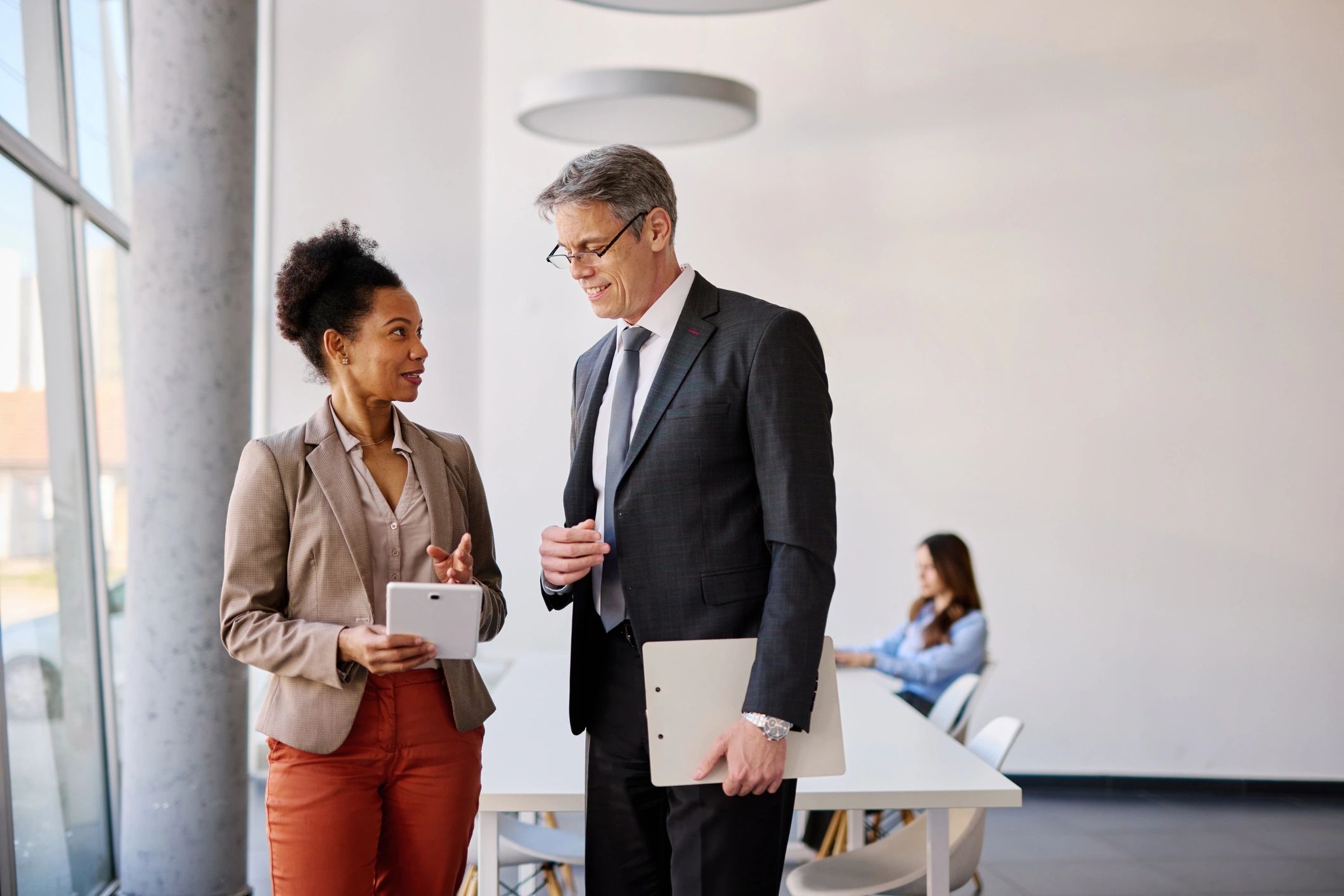 professional sales team leadership modern office